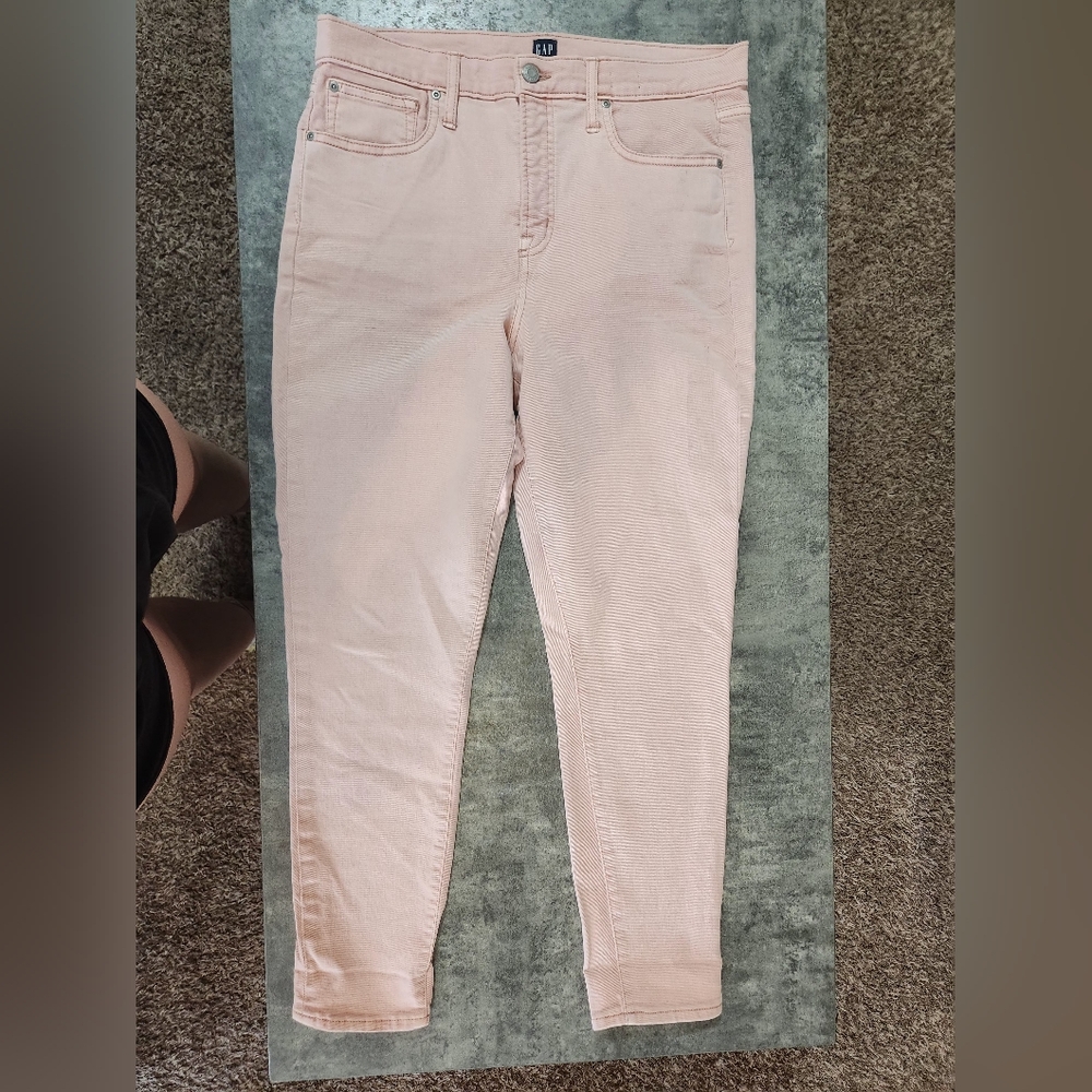 Gap true skinny pink jeans